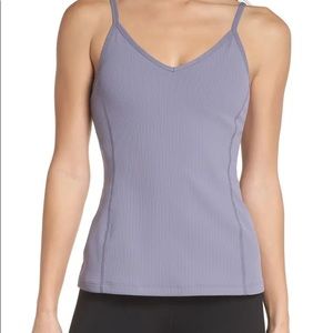 Zella Rebecca Rib tank gray